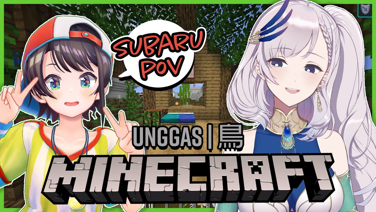 【#holounggas #holobirds #ホロ鳥】鳥山(bird mountain)つくるしゅばあああああ!!!!/Reine&Subaru Minecraft【大空スバル視点】