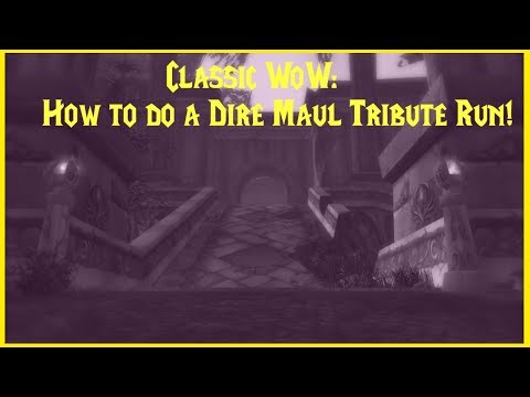 Classic WoW: How to do a Dire Maul Tribute Run!