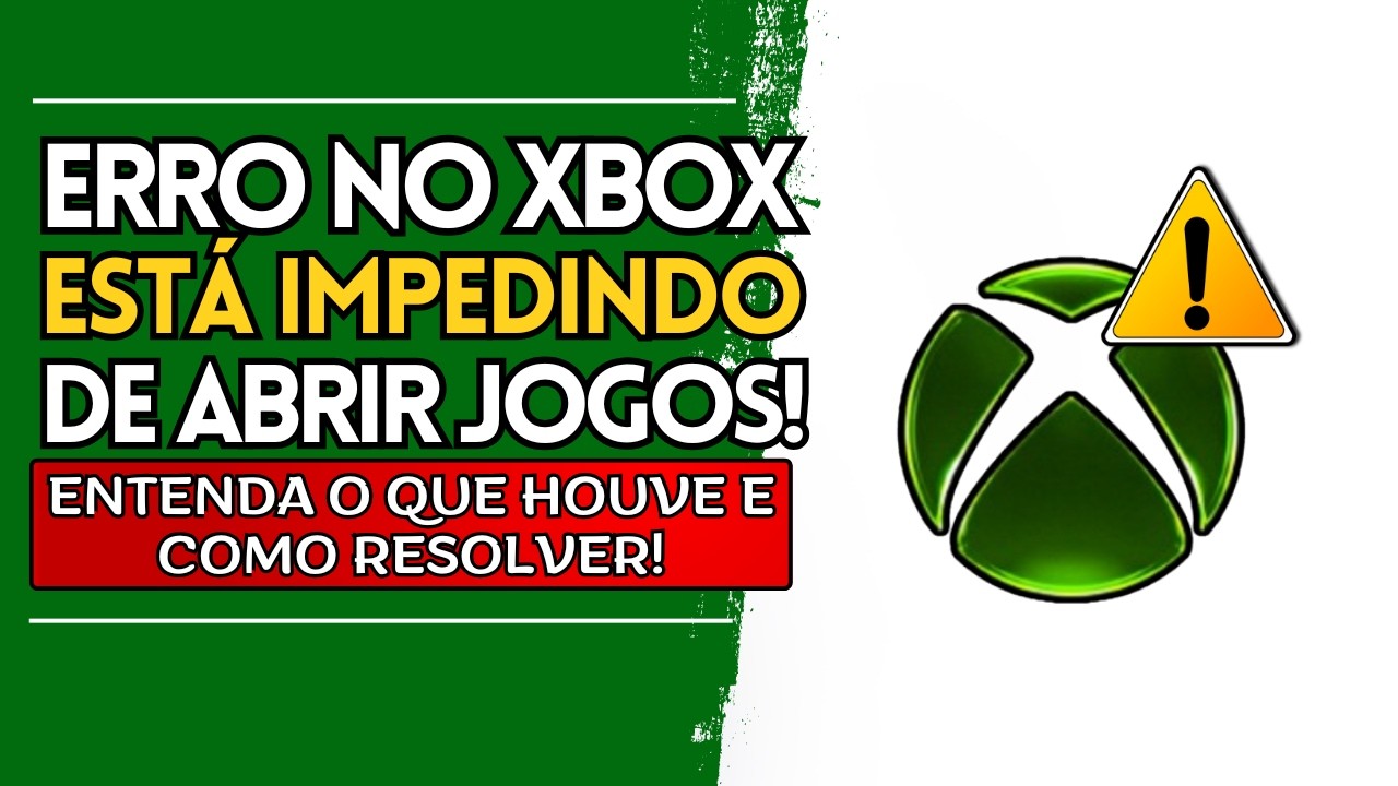 ⚠️ERRO GRAVE NO XBOX: DEU RUIM no Sistema do XBOX ONE e SERIES! - Aprenda a Resolver Agora!