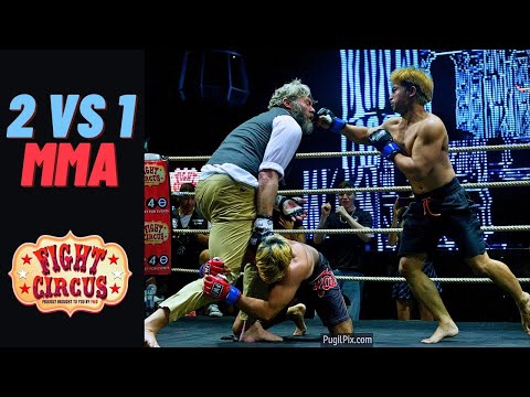🎪 CEO of Fight Circus Jon Nutt Vs Bank & No-Money | 2 Vs 1 MMA Symmetrical