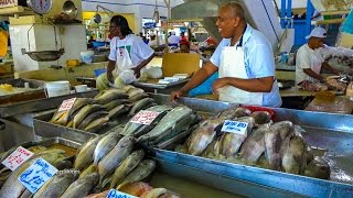 Panama Food. Mercado de Mariscos, Seafood Market