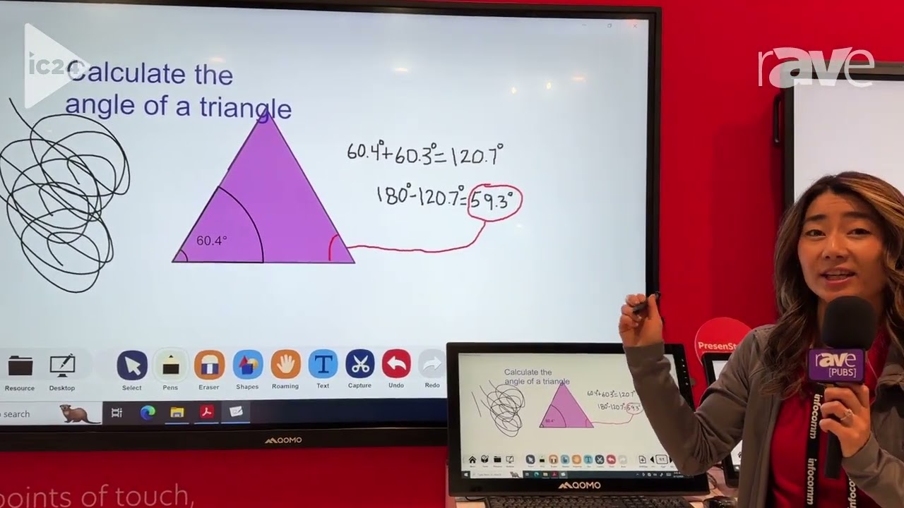InfoComm 2024: QOMO Highlights PresenStation 800F1 With 10 Points of Capacitive Touch