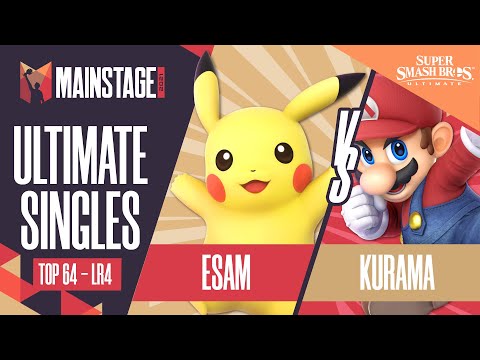 ESAM vs Kurama - SSBU Singles: Top 64 Losers Round 4 - Mainstage 2021 | Pikachu vs Mario