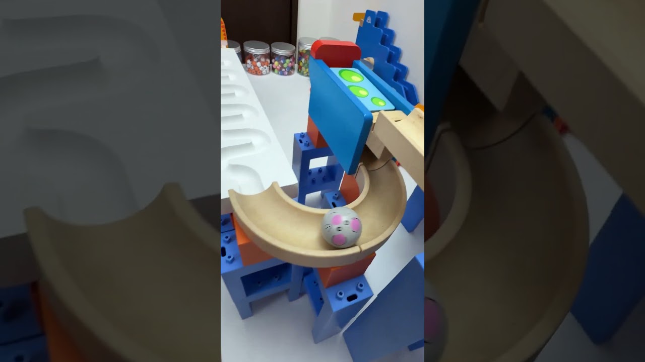 マーブルランレース Trix Track and HABA mixed course 37 #マーブルラン #marblerun #marblesrace #ビー玉転がし #TrixTrack