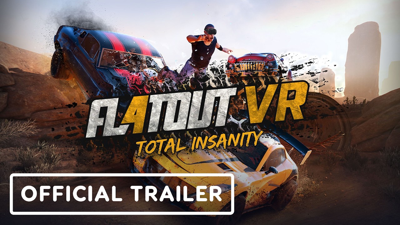 FlatOut 4 VR demolition derby gameplay screenshot from VR Games Showcase 2026