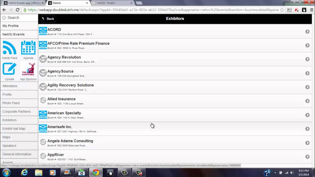 NetVU Events App Overview