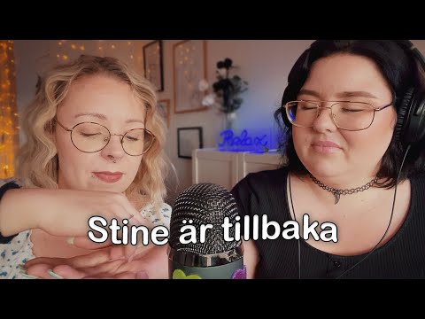 ASMR med Stine igen ♥ Back/Arm Scratching, Hair Play, (Friends do ASMR)