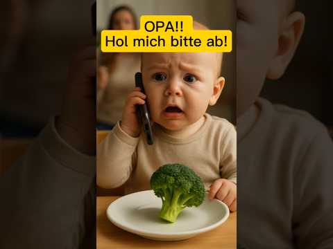 Opa.. schnell hilf mir bitte! #opa #brokkoli #lustig #babyshorts #babyvideos #ki