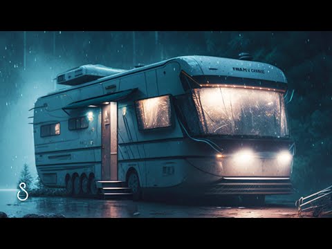 Rain On Motorhome RV💧Black Screen | 12 Hours | Sleep In Series