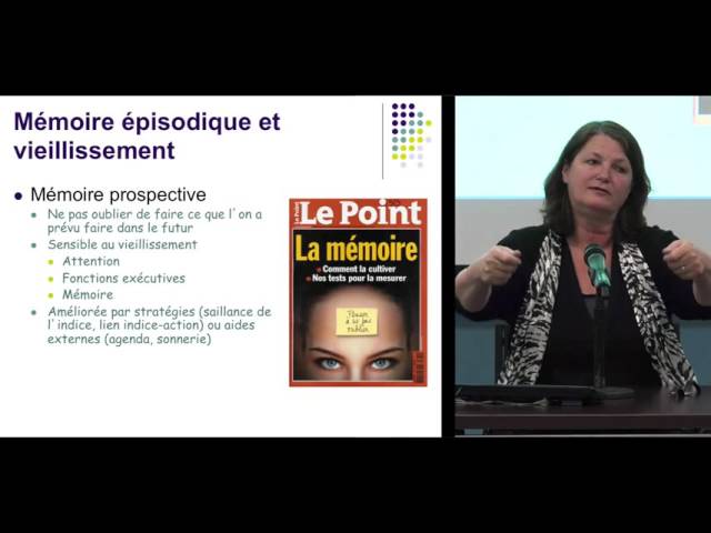 Conférence: «Mémoire et vieillissement: ce qui est préservé et ce qui l&rsquo;est moins!»