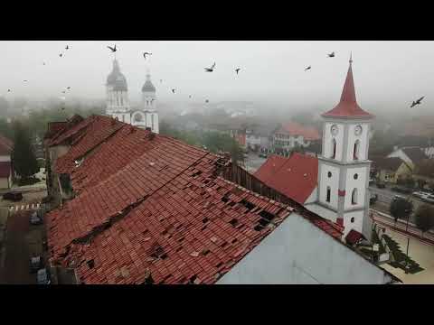 Urmarile lasate de furtuna in Beclean, jud. Bistrita-Nasaud, 17 septembrie 2017