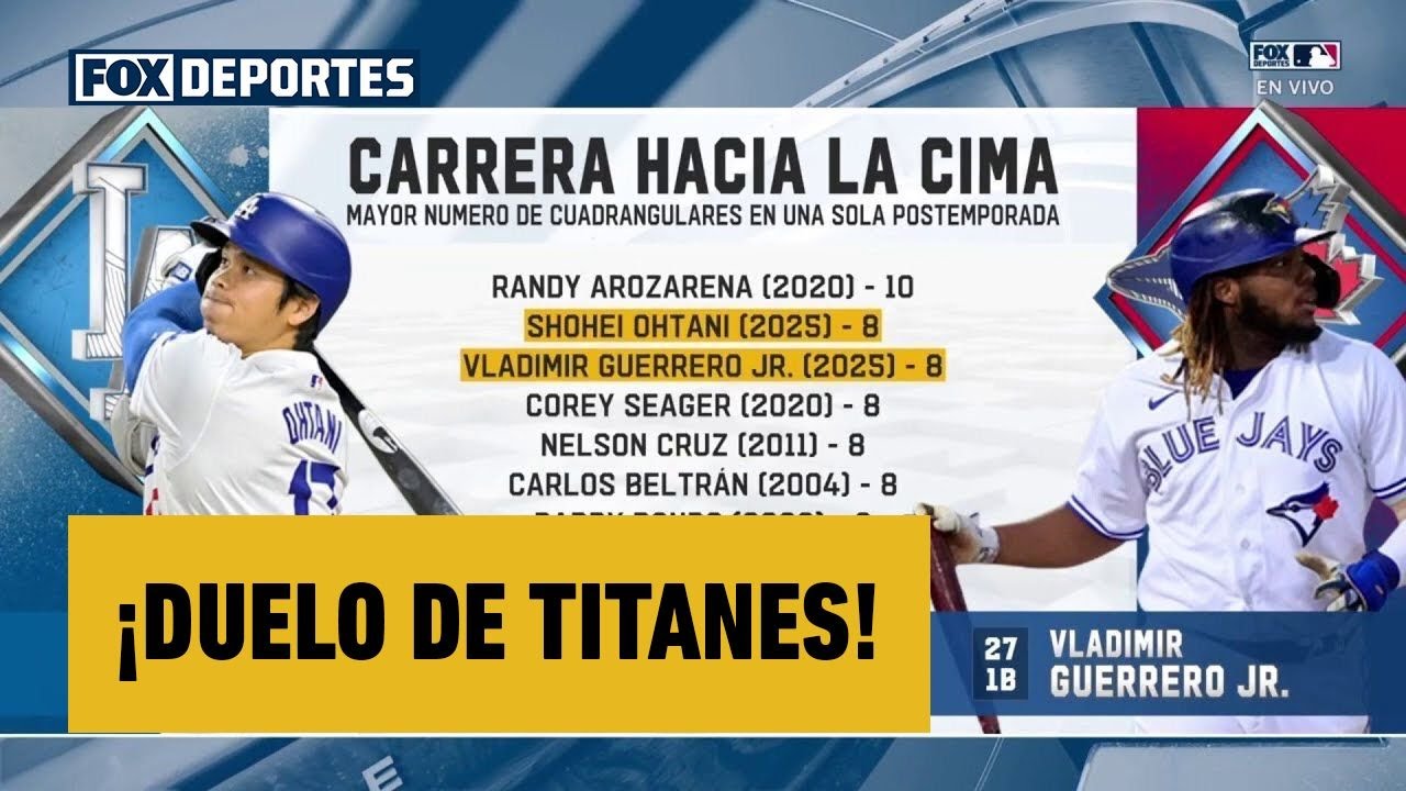 馃槻馃ぉ 隆DUELO DE TITANES! Vladimir Guerrero Jr. vs Shohei Ohtani | Serie Mundial 2025