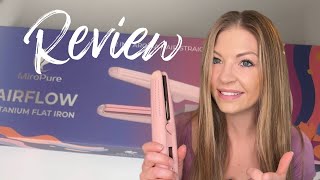 MiroPure 360 Airflow Styler Curling Iron Titanium Flat Iron