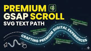 Premium SVG Text Path Scroll Animation with GSAP | Advanced Web Design