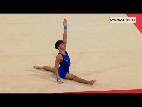 Top 3 in Men's Floor Final - 2023 Paris Gymnastics World Challenge Cup