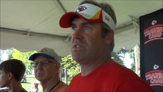 preview picture of video 'Kansas City Chiefs Training Camp: Offensive Coordinator Doug Pederson Talks About Players'