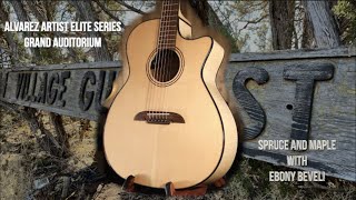 Video thumbnail for Alvarez Artist Elite Series Grand Auditorium Acoustic Guitar | AGFM80CEAR | Spruce and Maple DADGAD by Ted Spacagna