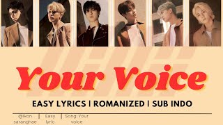 Download lagu iKON | Your Voice | EASY LYRICS Romanized (Sub Indo) mp3