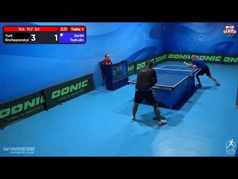 18:00 Yurii Shchepanskyi 3-0 Serhii Tsybulin West 3 WIN CUP 31.10.2022 | TABLE TENNIS WINCUP