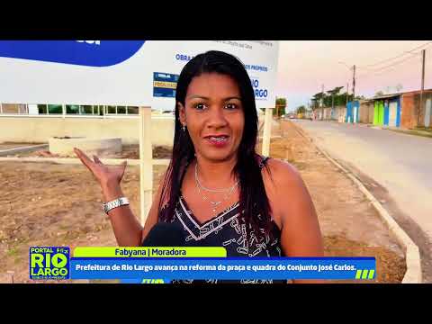 Prefeitura de Rio Largo avança na reforma da praça e quadra do Conjunto José Carlos