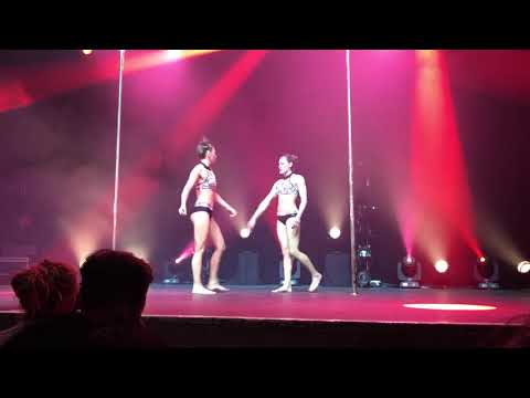 Compétition française de pole dance 2017 Virginia et Mélanie Danh Pha