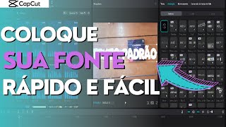 Como IMPORTAR FONTES pro CAPCUT PC