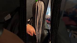 Box Braids || Ponytail Braids || Boxed Braids with Shaved Sides || Crispy Braids