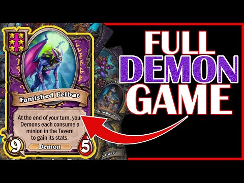 Full Demons Game | Hearthstone Battlegrounds | Cenarius Demons