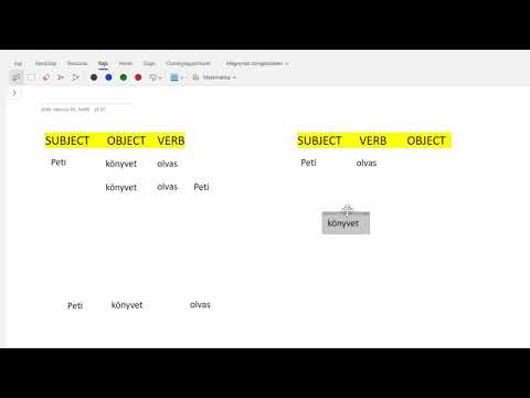 Basic word order in Hungarian