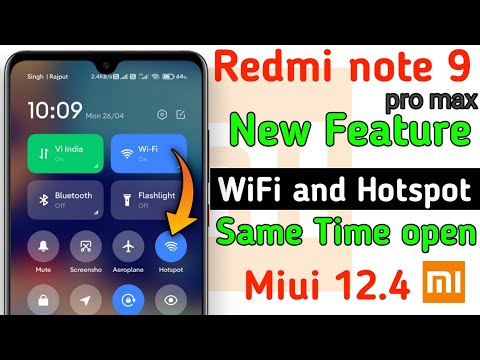Redmi note 9 pro max Wifi and hotspot same time open || how to open wifi and hotspot same time Redmi