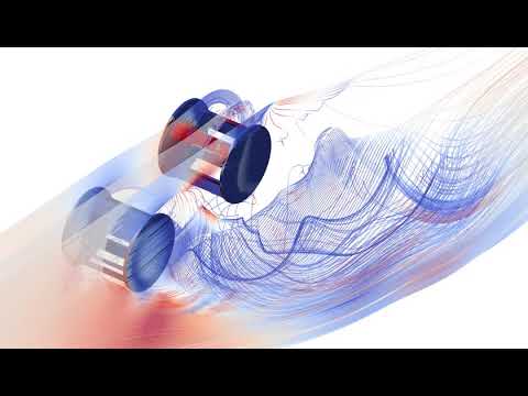 Example cycloidal rotor CFD simulation