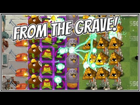 All Ancient Egypt Zombies Rise From the Grave vs Team Plants - Plants vs Zombies 2 Epic Hack