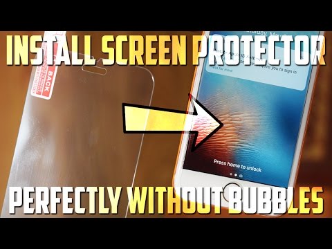 How To Perfectly Install ANY Screen Protector Without Bubbles!