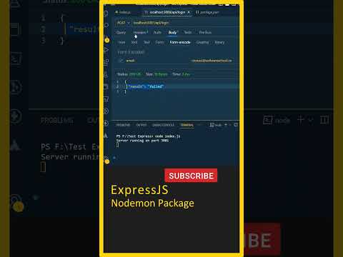 Express Js Nodemon Npm Package Node Js Node Js Tutorial Rest Api Node Js Tutorial For Beginners