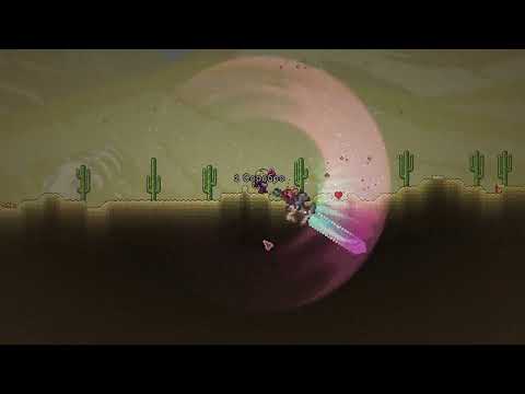 Biome Blade from Calamity Mod perfectly synchs with "Pillar Men" Theme