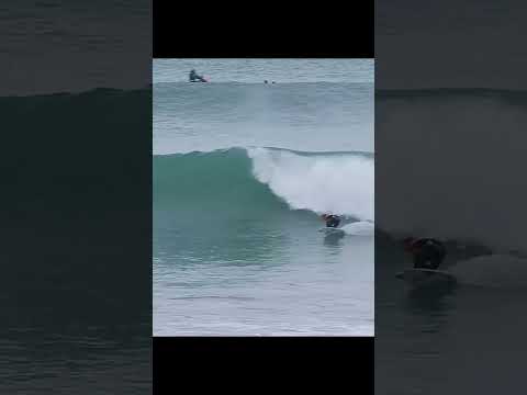 Rewind to the 2018 #CoronOpenJBay where @Lakey_Peterson shared a wave with South African locals! 🐬