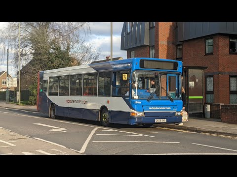 *Thrash + Kickdown* Journey on redroutemaster.com | GX06DXE LDP856 | Transbus Dart SLF