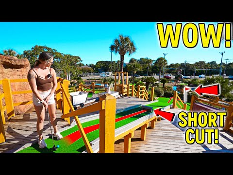 Must Play ONE OF A KIND Mini Golf Course with My Parents!