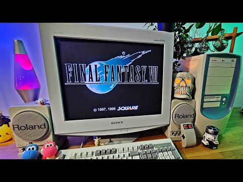 Final Fantasy VII on Windows 98: Pentium 4 + Sony Trinitron Multiscan E540 and Yamaha Midi