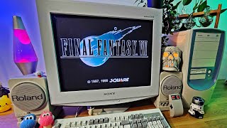 Final Fantasy VII on Windows 98: Pentium 4 + Sony Trinitron Multiscan E540 and Yamaha Midi