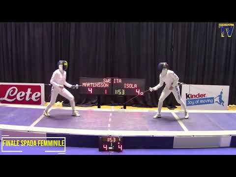 Italian Championships 2021 U23WE - GOLD - Martensson SWE v Isola ITA