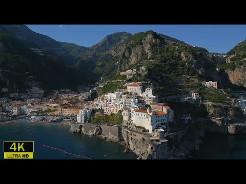Amalfi in 4K - UHD  Drone Footage With Calming Music