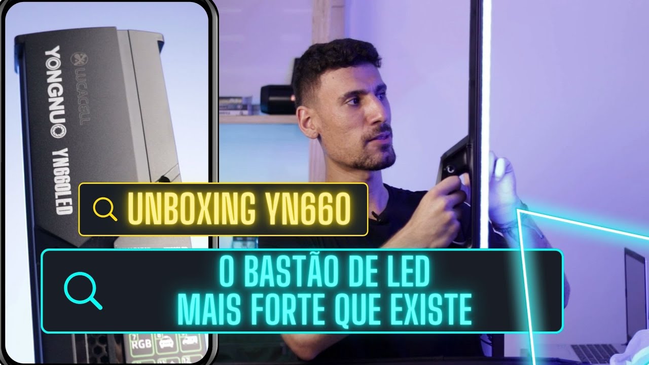 Unboxing do Bastão de LED mais forte que existe (LED YN660)