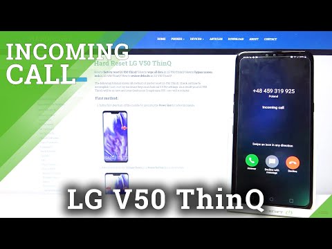 Incoming Call Presentation - LG V50 ThinQ Review