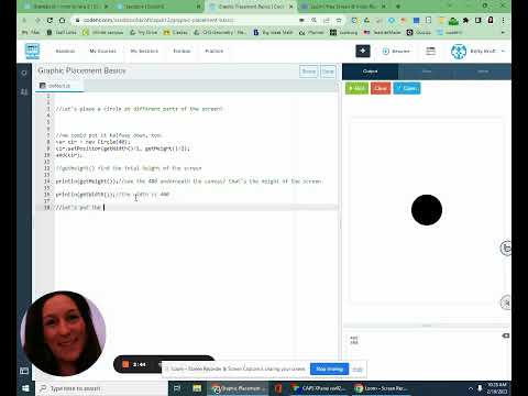 Codehs Javascript Placing Objects Basics