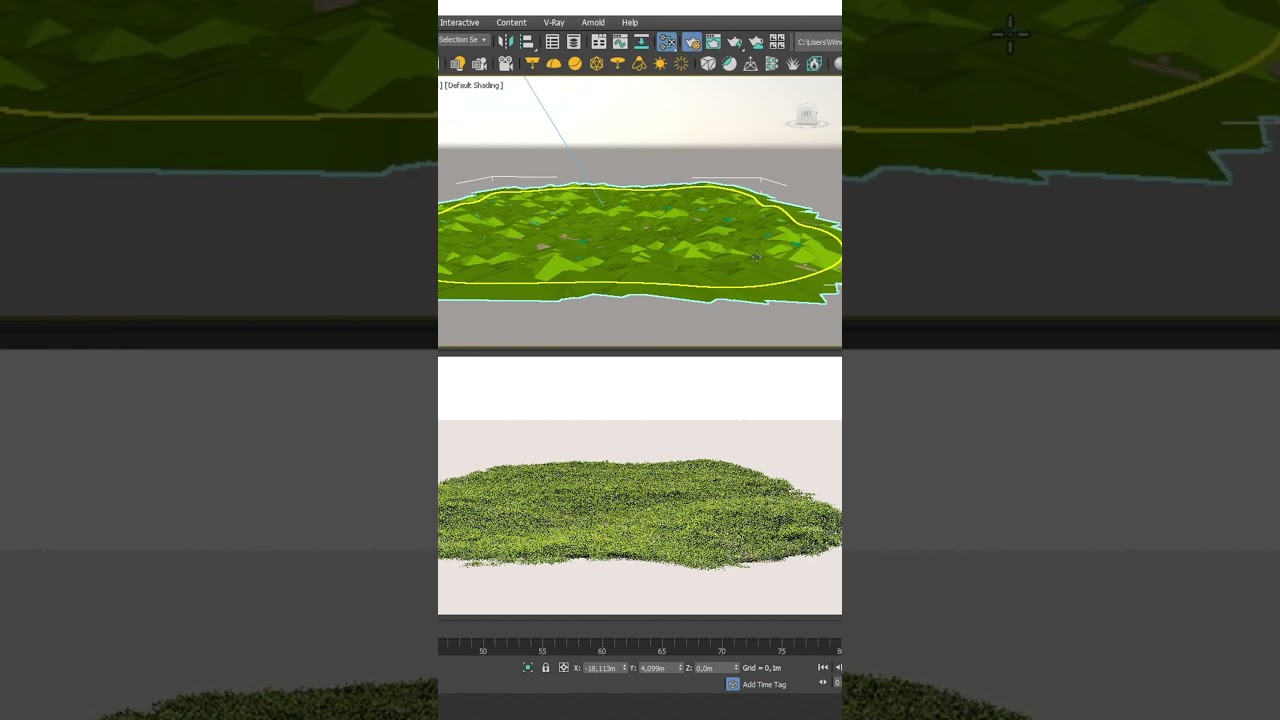 How to create photo realistic 3D grass in 3dsmax (corona/vray)