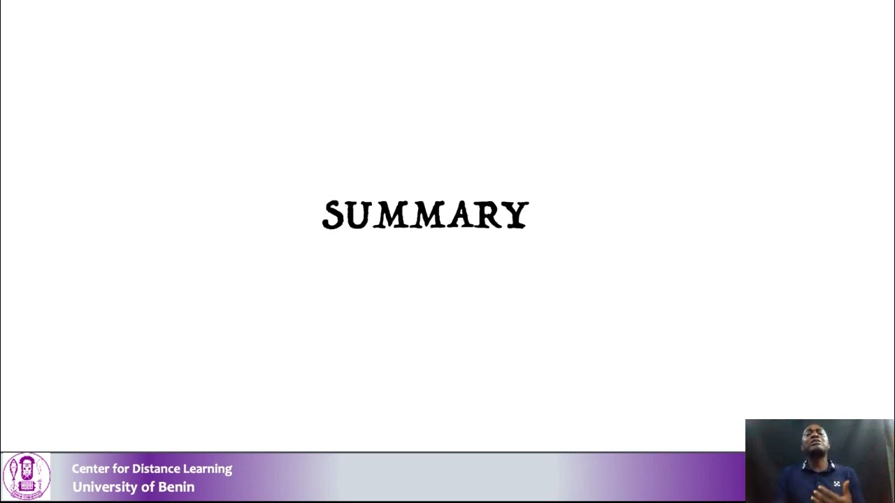 ECO 111 Study Session 1 for University of Benin Distance Learning