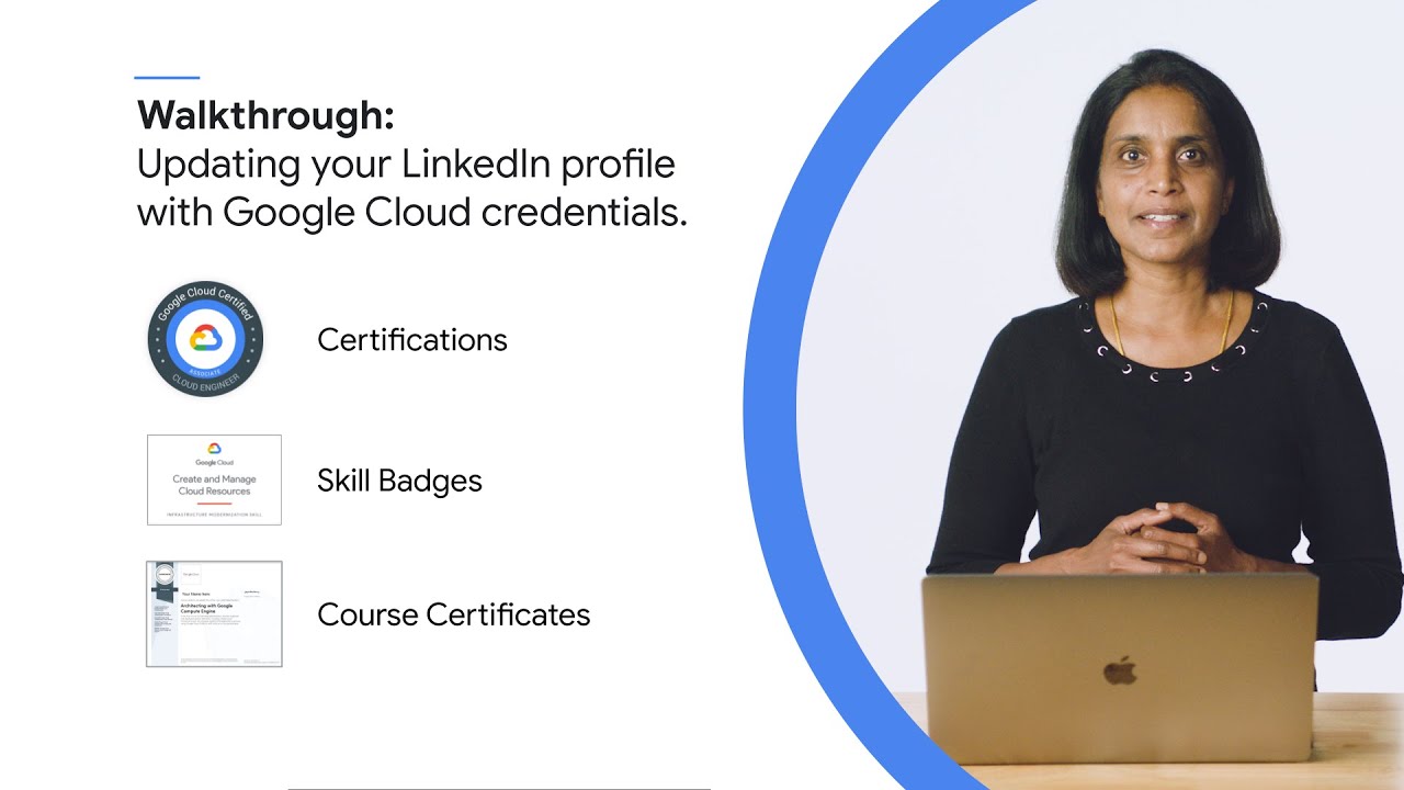 Updating your LinkedIn profile with Google Cloud credentials