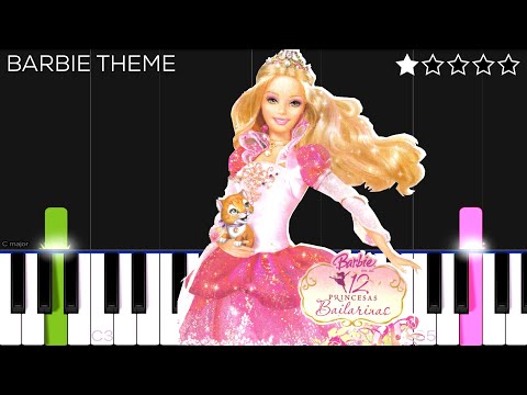Barbie in the 12 Dancing Princesses Theme | EASY Piano Tutorial