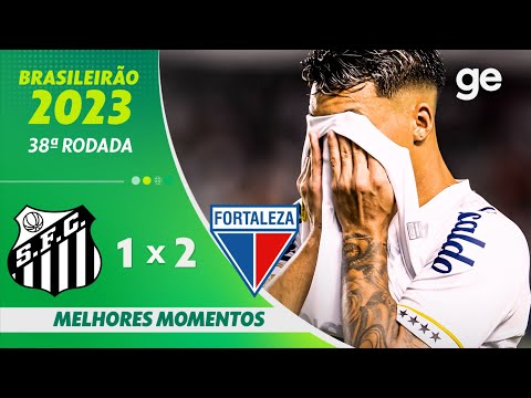 Gols e lances de Santos x Fortaleza